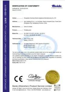 RoHS Compliant Appliance