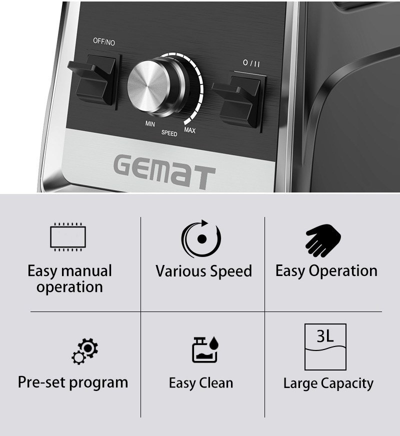 3L commercial mixer jar and motor details