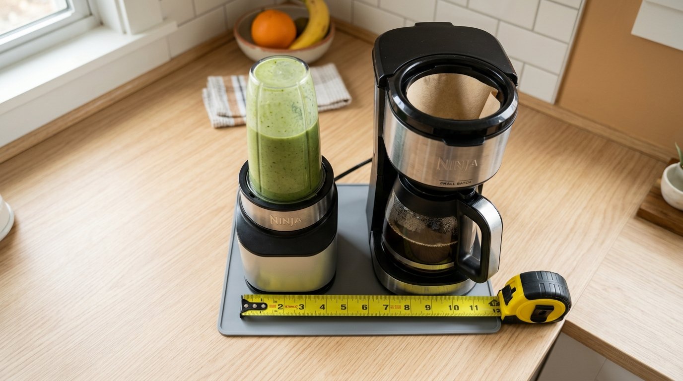 compact personal blender footprint showing whether a home blender is worth it for one person in a small kitchen