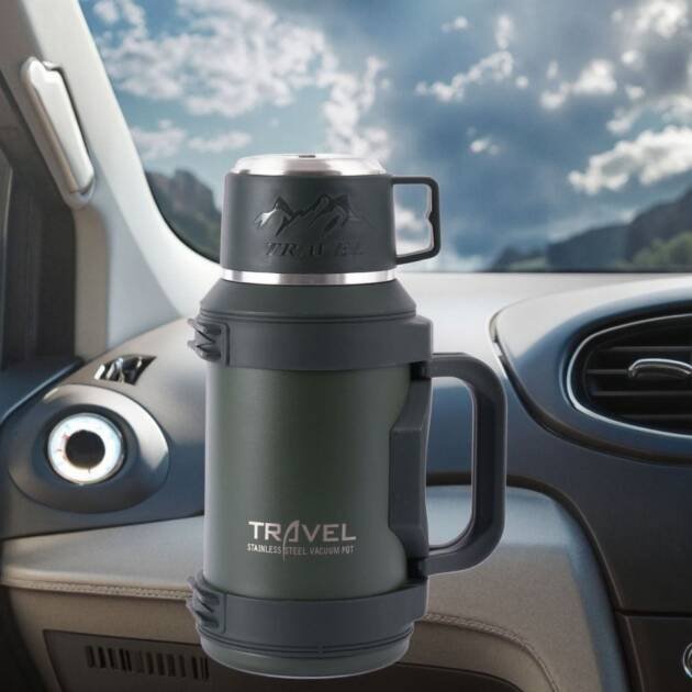Large capacity outdoor camping insulated cup