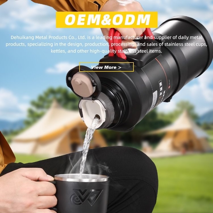 Outdoor camping thermal cup packaging and accessories