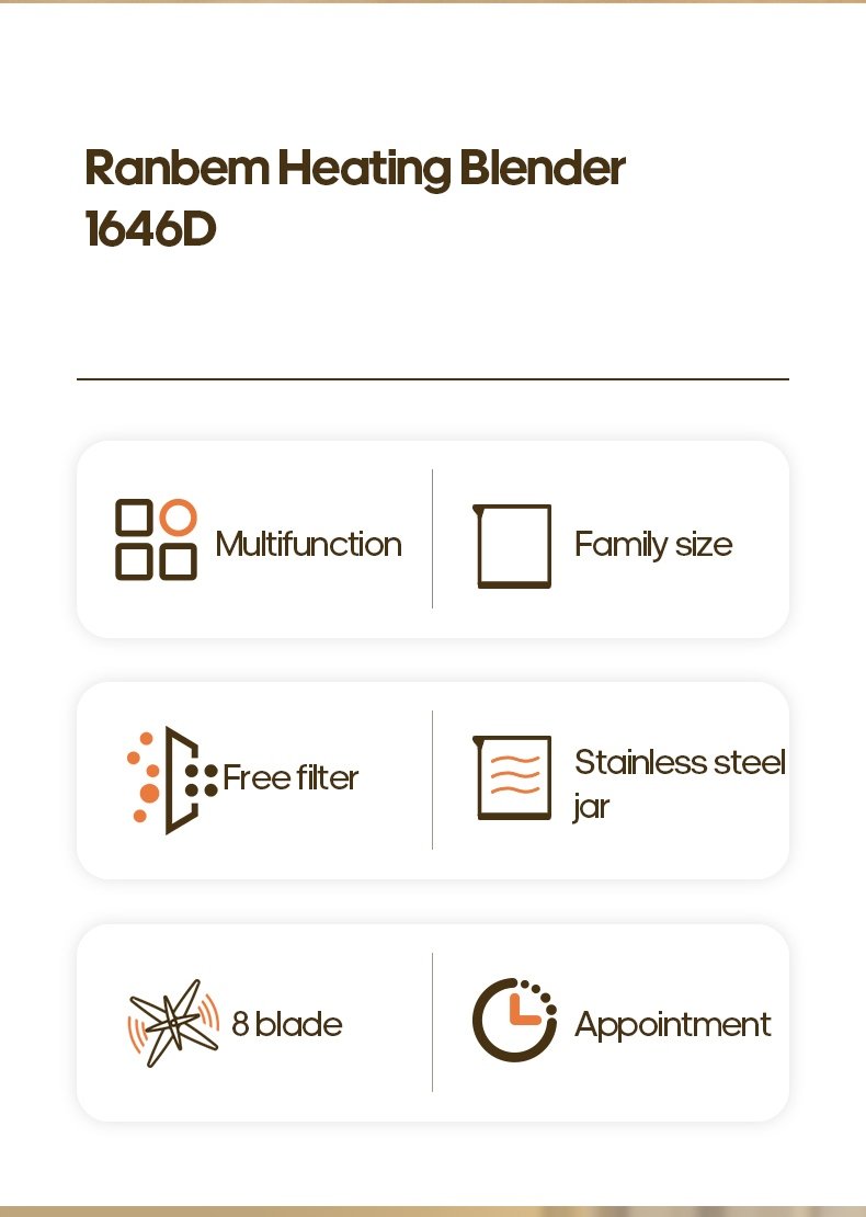 Premium large portable blender packaging