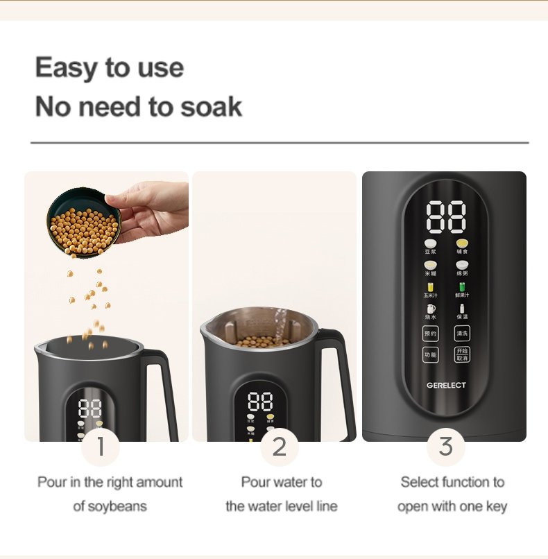 Low profile design fits under kitchen cabinets