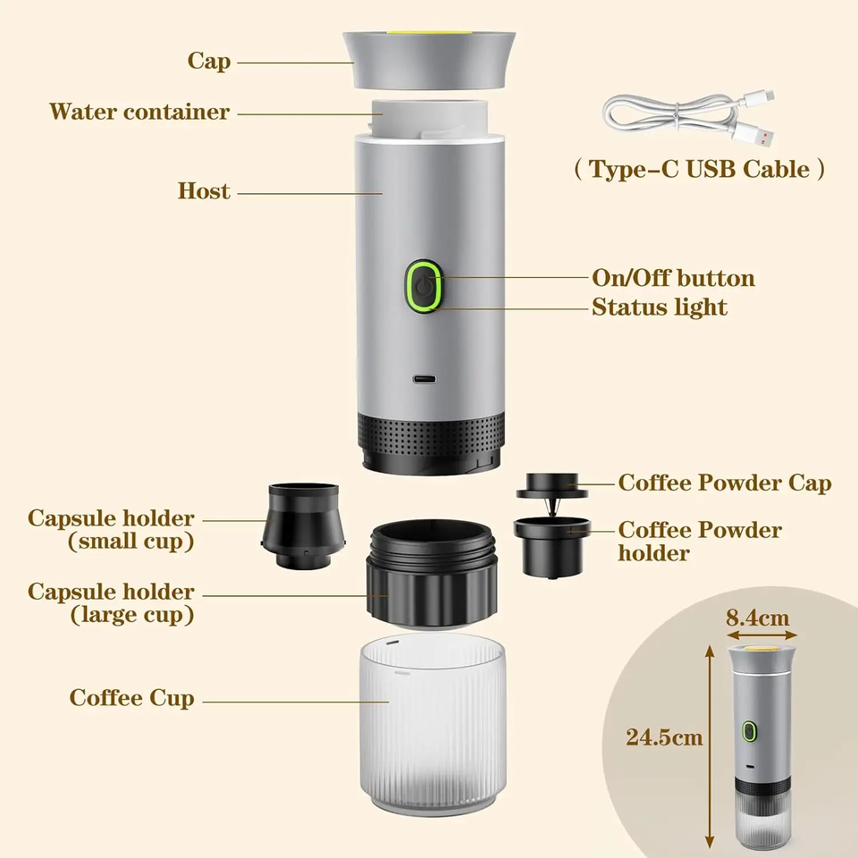 Self-Heating Portable Coffee Maker - 图片 5