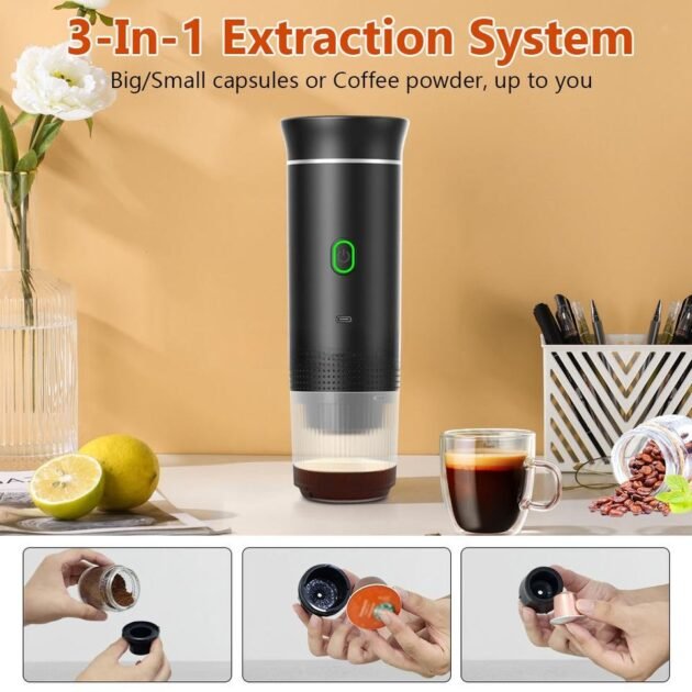 Self-Heating Portable Coffee Maker