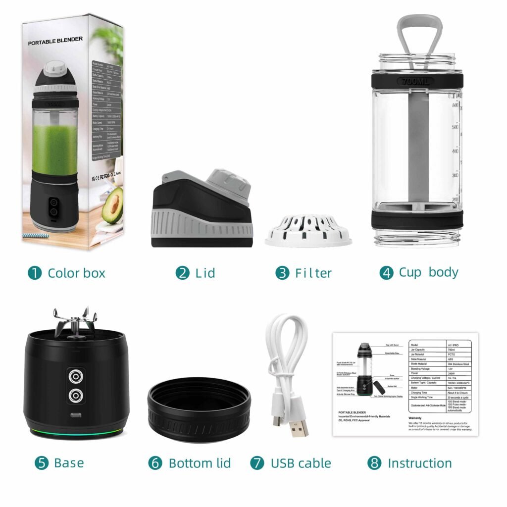 Premium USB Rechargeable Portable Juicer Packaging