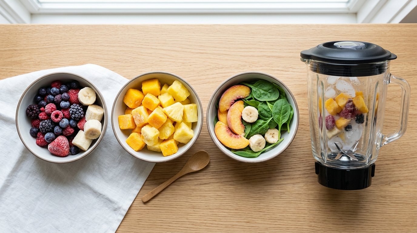best frozen fruit combinations for home blender smoothie