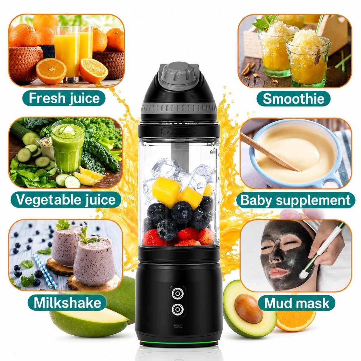 USB Rechargeable Portable Juicer - 图片 5