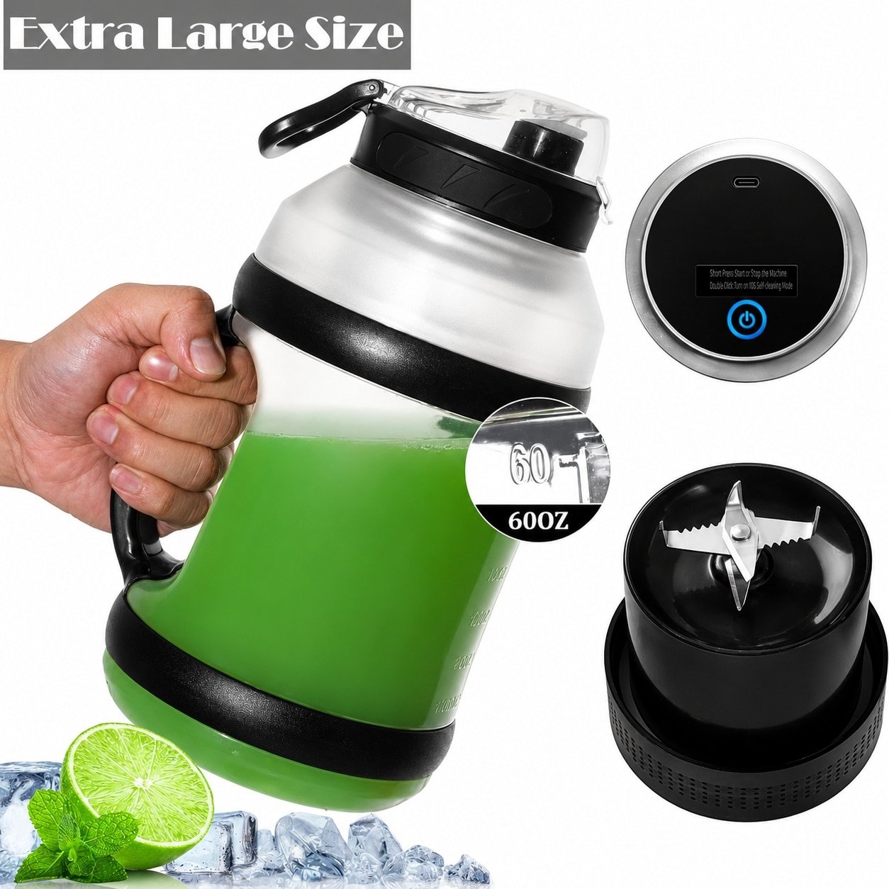 6 pieces of 2000ml portable juicer