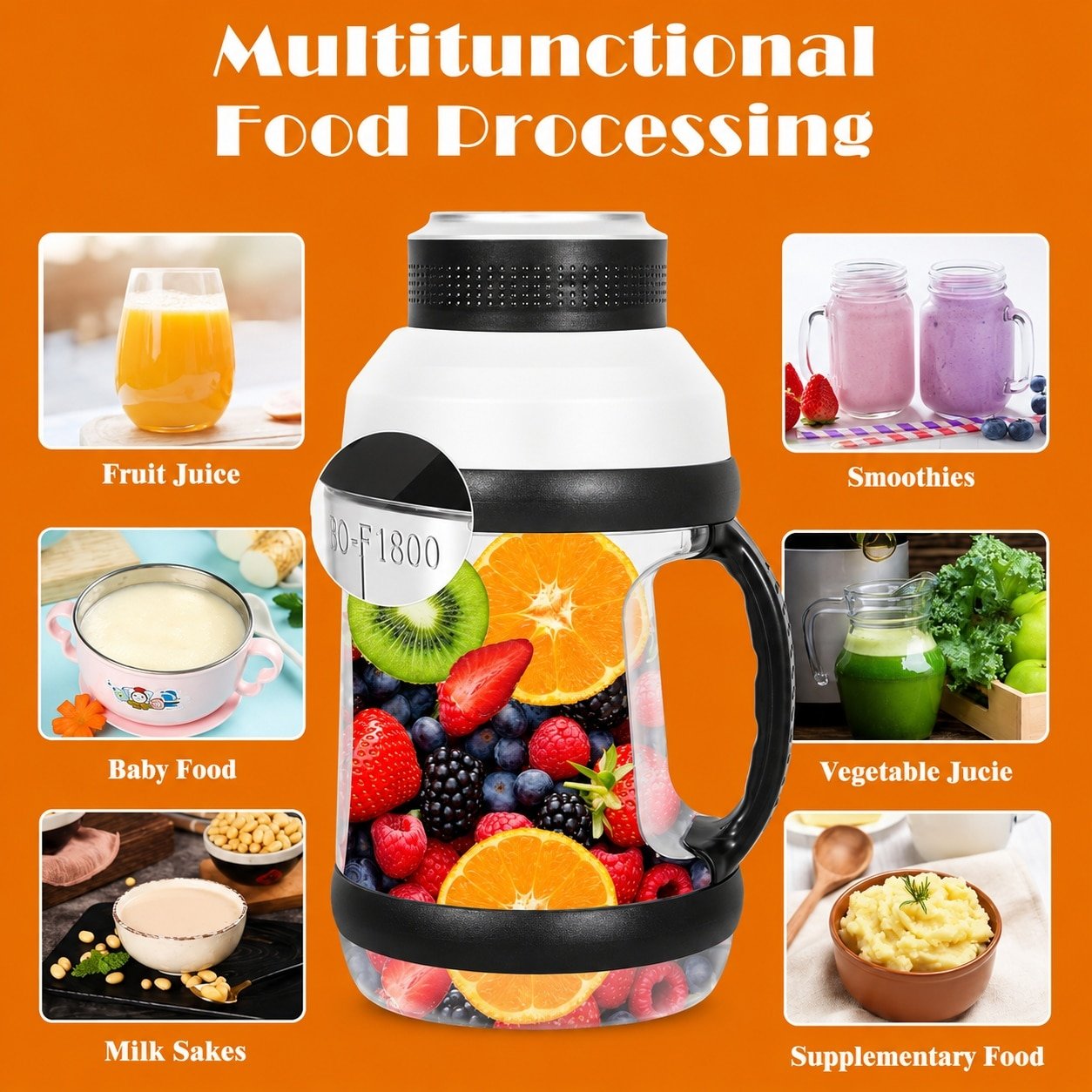 6 pieces of 2000ml portable juicer - 图片 5