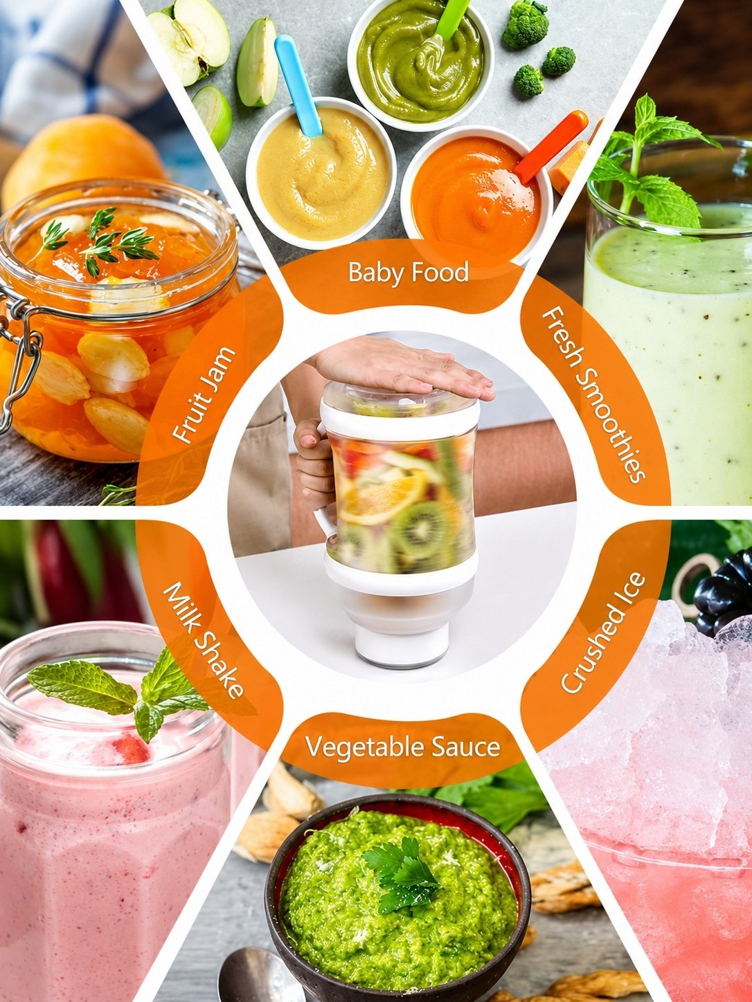 6 pieces of 2000ml portable juicer - 图片 3