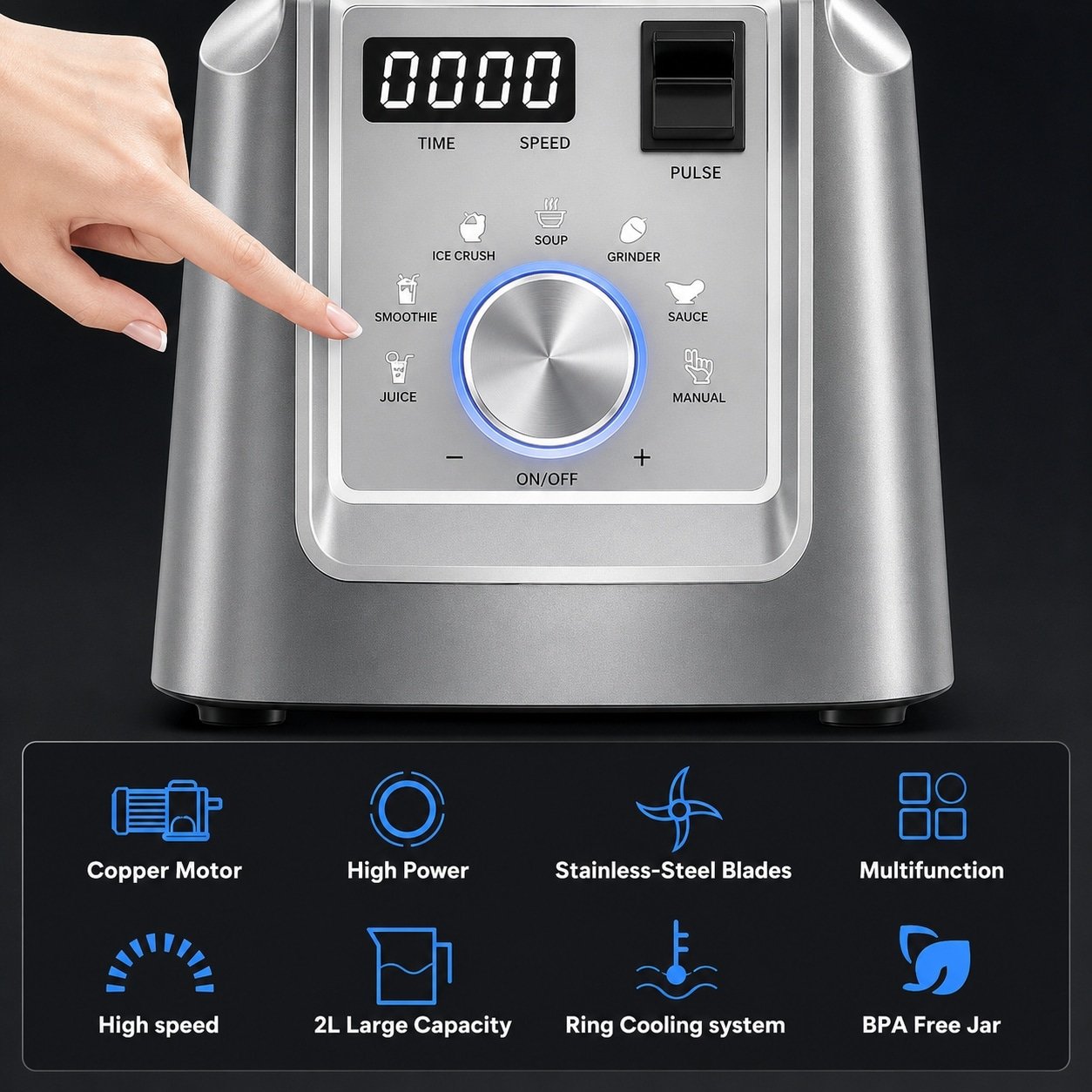 2500W Professional Power Blender - 图片 4