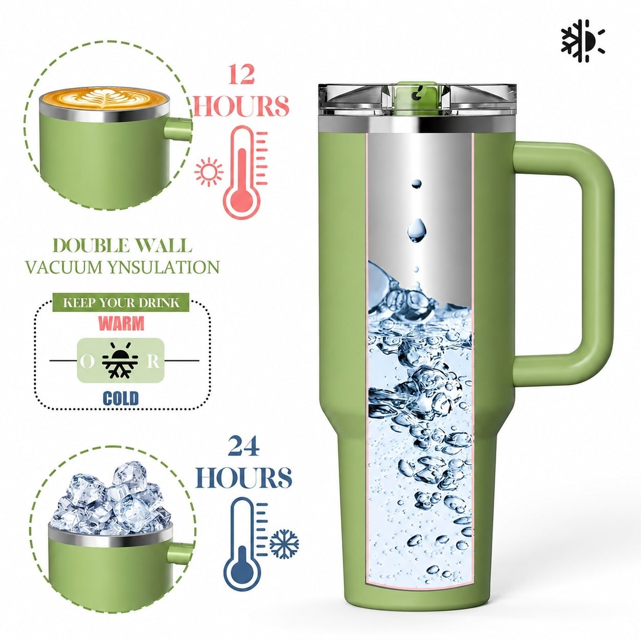 Stainless steel car travel thermos cup - 图片 4