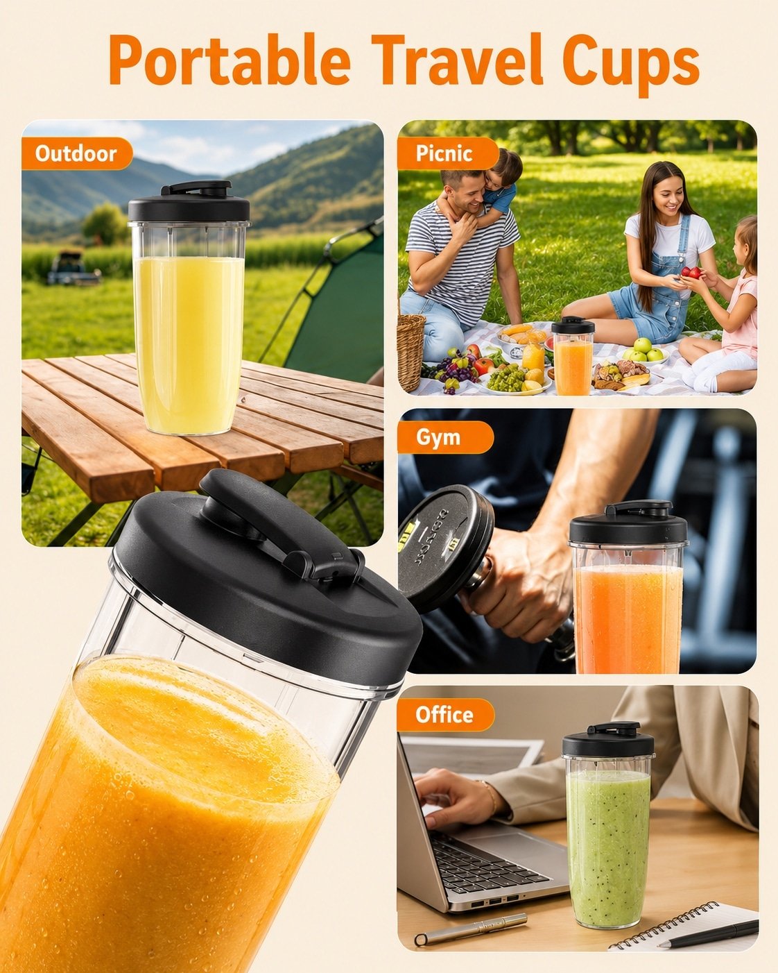 3-in-1 powerful electric juicing cup - 图片 4